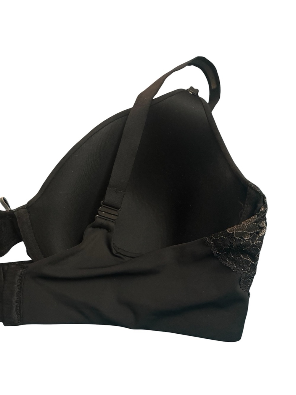 NWOT Maidenform Bra Lot 2 Pack 40C Beige Strapless Push-Up & Black Lace Demi Bra - Picture 10 of 11